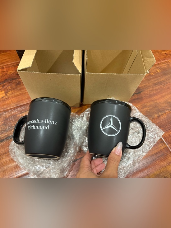Mercedes Benz Other - New Mercedes-Benz Matte Black Logo Mug Set